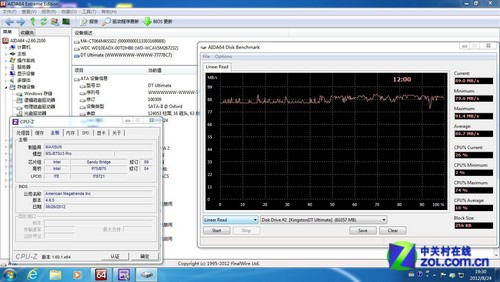 主流B75原生SATA3.0和USB3.0速度测试 